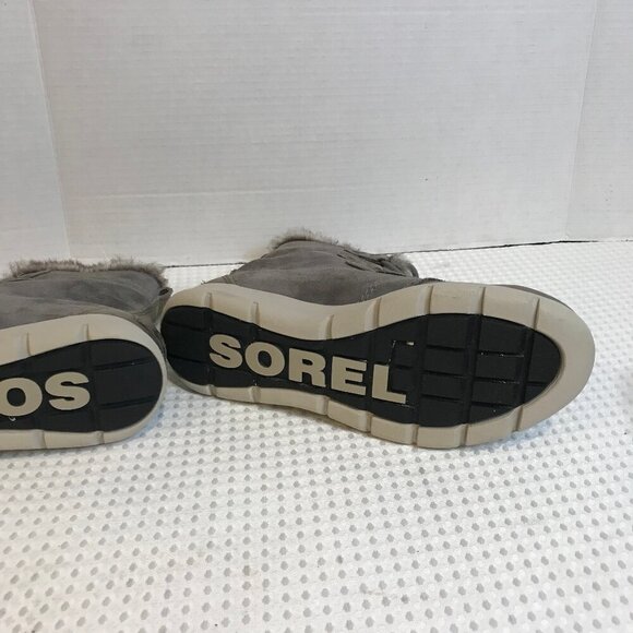 SOREL EXPLORER JOAN INSULATED SUEDE LACED UP BOOT SIZE 8.5 - Picture 7 of 10
